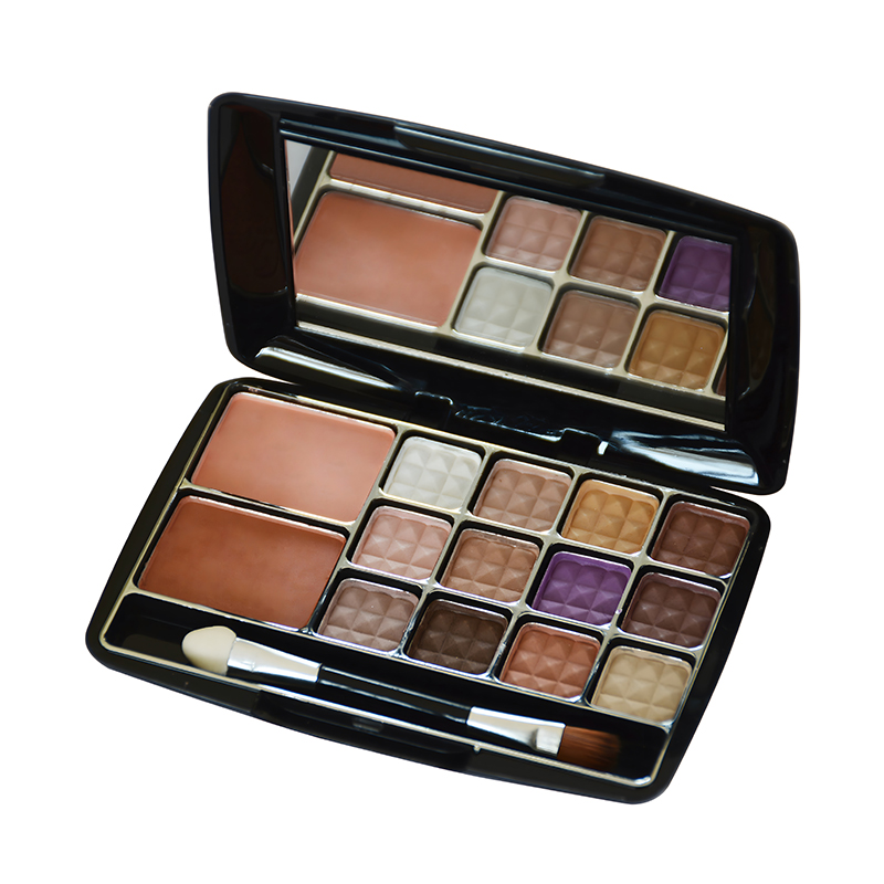 Earth Series 12-Color Eyeshadow Palette + 2-Color Blush -01