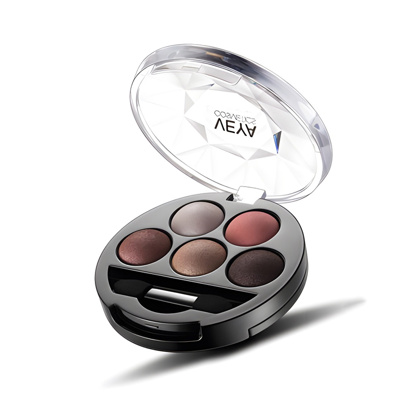 Five-Color Earth Pearlescent Eyeshadow Palette