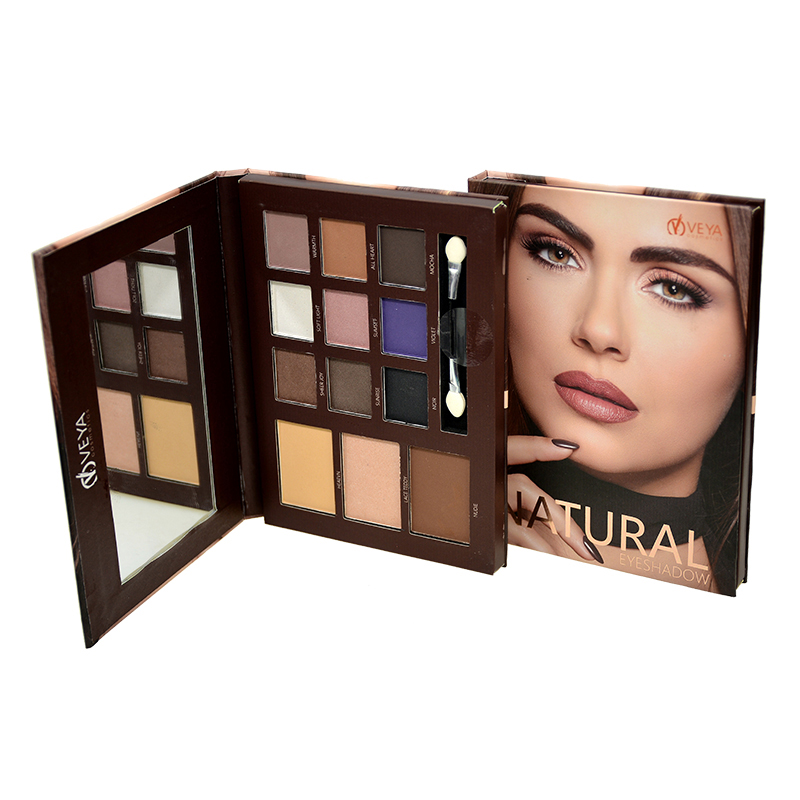 European And American Makeup Matte Pearlescent 9-Color Eyeshadow + 3-Color Powder -01