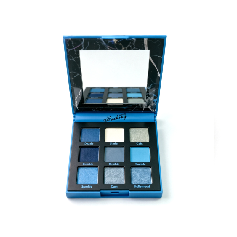 9-color blue eyeshadow palette